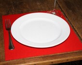Square Felt Placemat in 3mm Thick Virgin Merino Wool Felt ANY Color