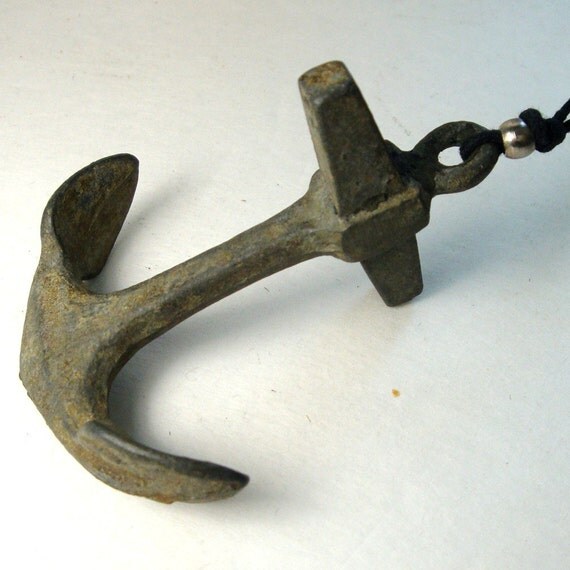 Vintage Real Model SHIP Anchor by VintageStarrBeads on Etsy