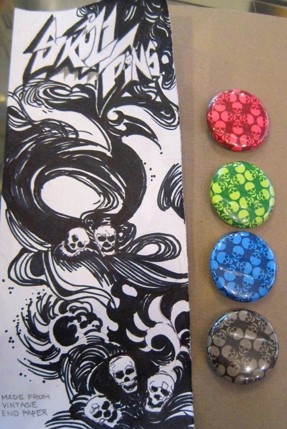 Skull Pins 4-Pack