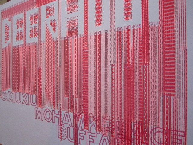 Special Edition Deerhoof and Xiu Xiu Gig Poster