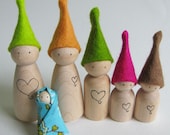 Waldorf toy - Tiny wood waldorf elf