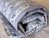 Chambray Striped Baby Blanket