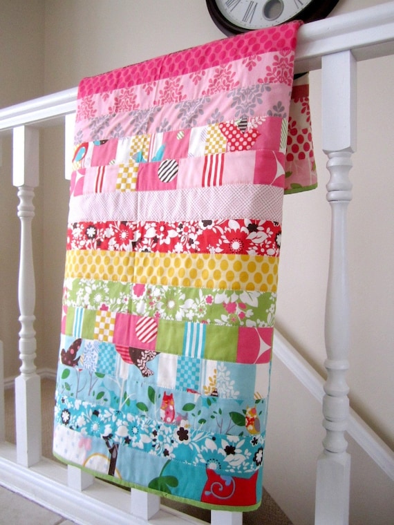 It's A Hoot Baby Girl Quilt