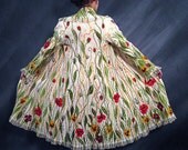 Hand felted wool coat Poppy Flowers READY TO SHIP
