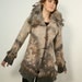 Hand felted wool coat jacket SAKURA