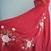 Silk hand painted summer evening dress WHITE ROSES