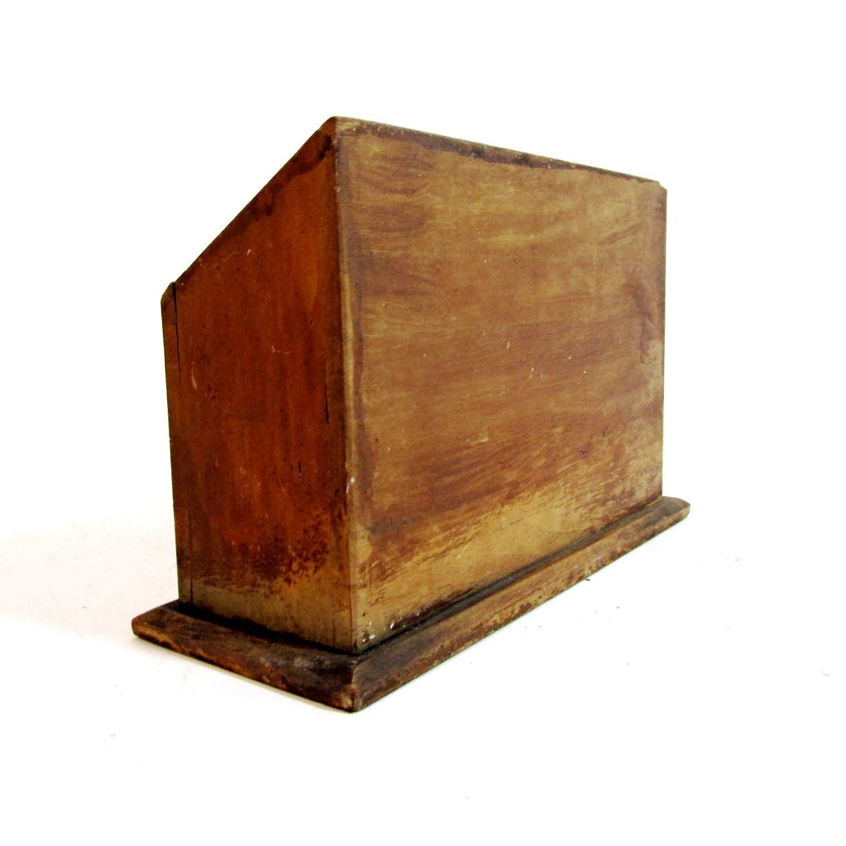 Vintage shabby chic wooden letter box