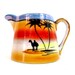Vintage lusterware creamer palm trees and camel
