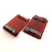 Vintage deco tortoiseshell bakelite belt buckles