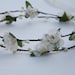 woodland wedding wreath in ivory