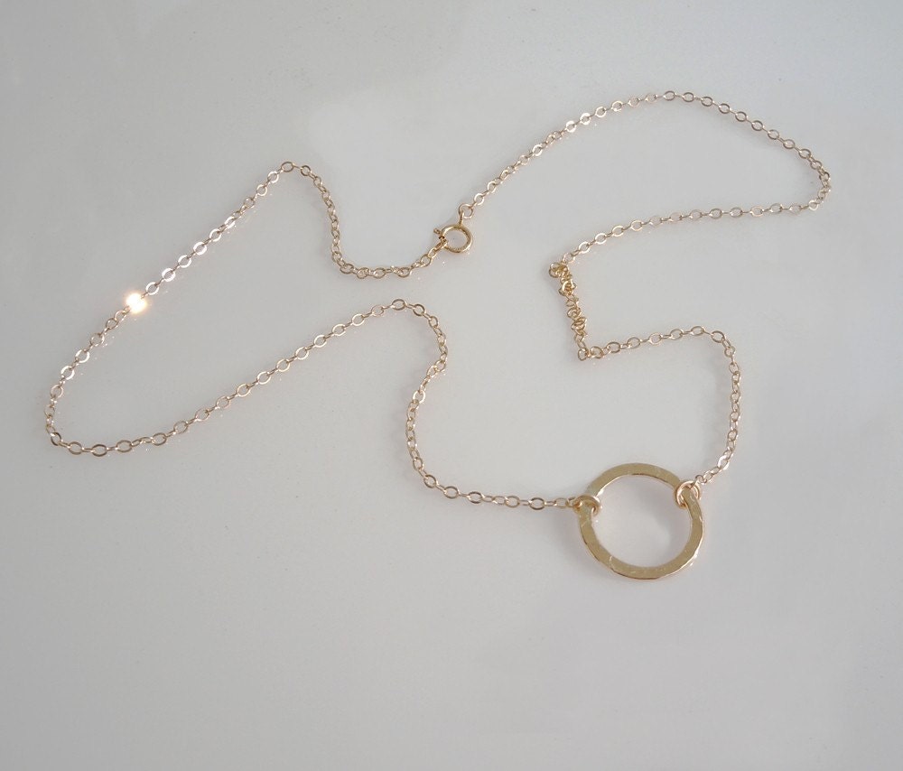 Karma Circle Necklace in 14kt Gold Filled