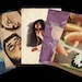 NEW Postcard set of 5- Weird girl theme Vol. 2