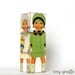 Paper Doll Blocks Babies wood toy blocks stacking toy wooden block puzzle