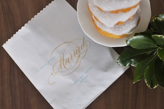 5x7 White Paper Bags - Set of 25