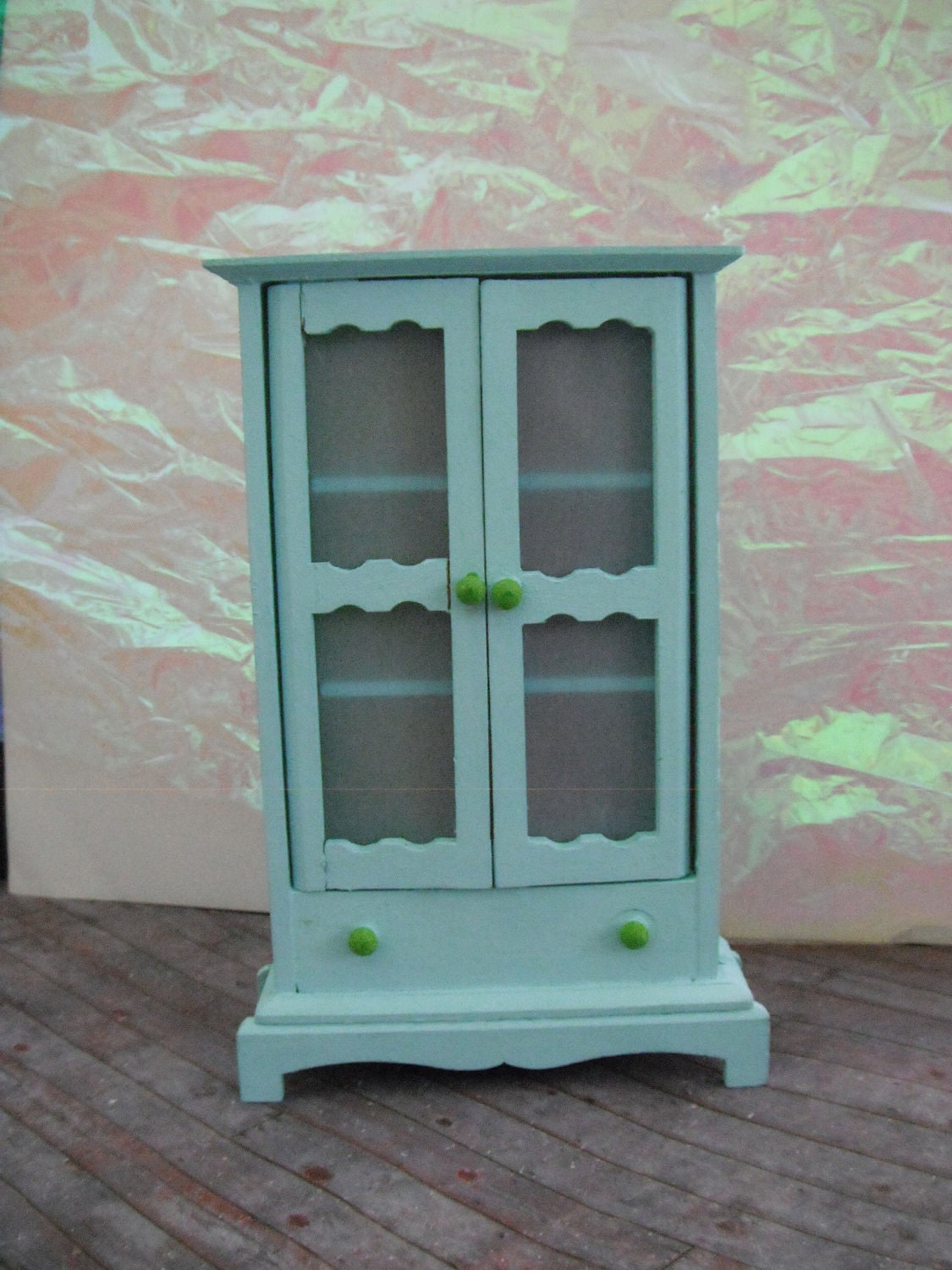Miniature Ruby Blue Cabinet