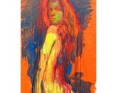 Orange painting print 23/100