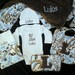 Ultimate Baby Boy Gift  Set - Blue Paisley - Personalized Blanket, Bib, Wipe Case, Onesie, Hat and Burp Cloth
