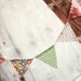 Retro Floral Wedding Pennant Banner Bunting Set