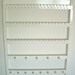 Jewelry Holder,  54-108 Pairs, 20 Jewelry Pegs, Boutique Quality & Design, Cabinet Grade Semi-Gloss White Paint, Maple, Wood, Ready To Ship