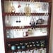 Jewelry Holder, Ring Holder, Boutique Quality & Design, 54-108 Pairs Earrings, 20 Rings,16 Jewelry Pegs, Dark Mahogany, Wood, Ready To Ship