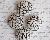 Graphic - fabric covered button collection- size 45