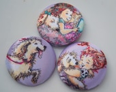Fancy Nacy-fabric covered button collection