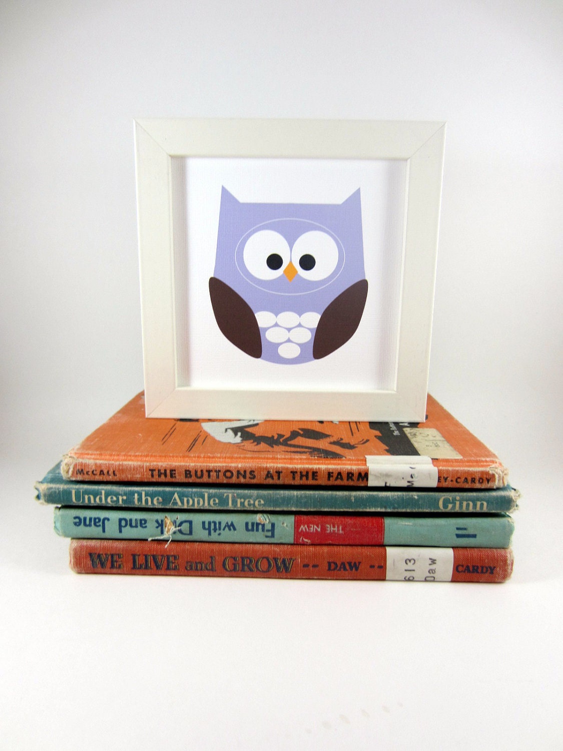 Owl Wall Art Animal, Owl Print, Home Decor, Nursery Pictures, Kids Wall Art, Woodland Creature, Forest Animal, Purple Owl