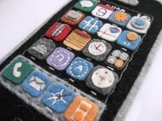 SALE - The original one iphone felt case- suitable for iphone 5- ( New and better snug fit)