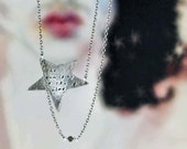 Rock Star Necklace with Rough Cut Diamond Bead - Custom Words or Lyrics - SoulPeaces
