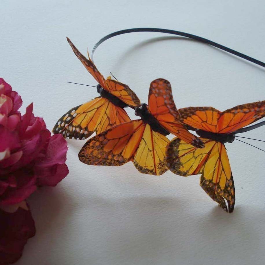 Marissa Monarch Butterflies Headband II