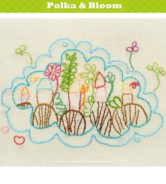 Embroidery Pattern Happyscape Spring - PDF