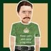 Teddy Roosevelt original Hipster paper doll magnet collage