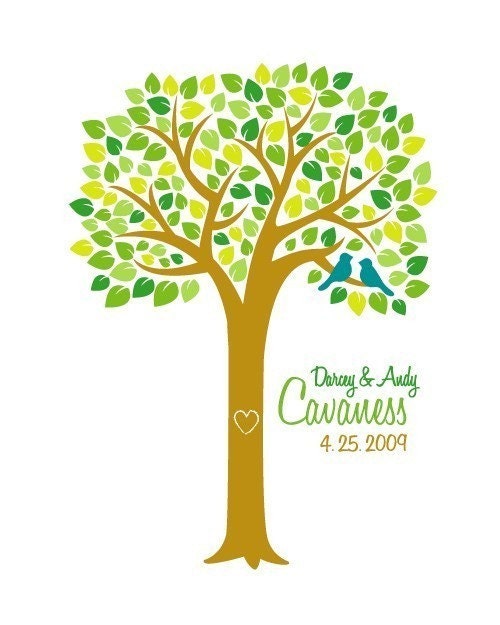 Personalized Spring Wedding Tree