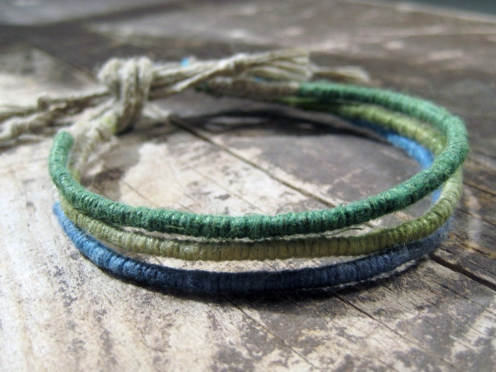 Hemp Bracelet -  lots of colors to choose from