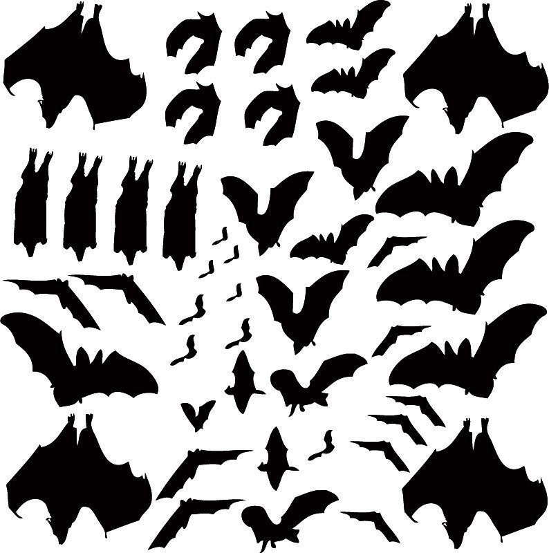 World Goth Day Sale SALE The Bat's Tree Vinyl Wall Art-Choose any color