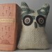 Coffee Sack Owl - Little Bookend - Blondie