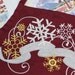 Snowflake Glitz Apron (Crimson Red)