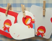 Little Red in love stationery set