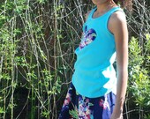 Sheree's Atelier....Summer of Love A-Line Skirt and Heart Applique Tank Top Set...Custom size Girls 2-8