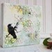 Hide and Seek Original Encaustic Painting Mint Green Pink
