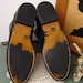 Vintage 80s Black Leather LAREDO Roper Boots FRINGE M 5.5 W 7 7.5