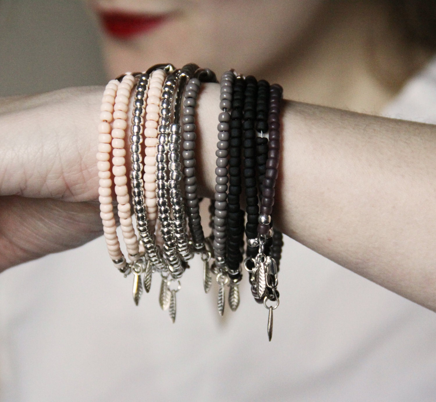 One Beaded Bracelet.