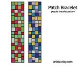 Patch Bracelet - Peyote Bracelet Pattern - INSTANT DOWNLOAD