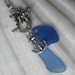 Sea Glass Pendant Necklace-Mermaids Tears and Tails- Cobalt and Cornflower Blue