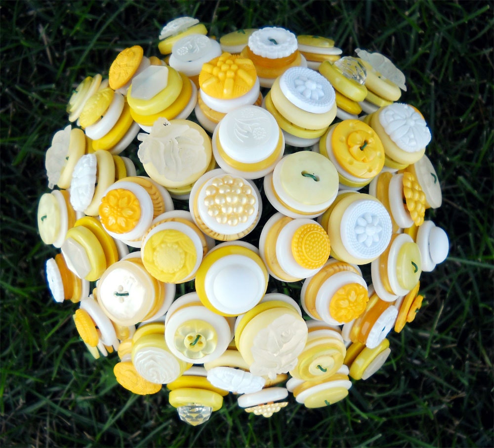 Custom Button Wedding Bouquet Bride Bridal Party You Design The Colors