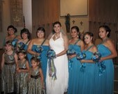 Custom Made to Order Wedding Button Fabric Bouquets