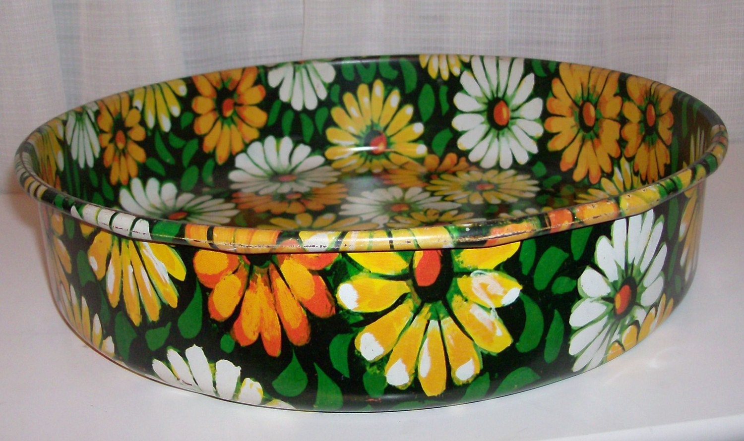 1969 Flower Power Tin Tray
