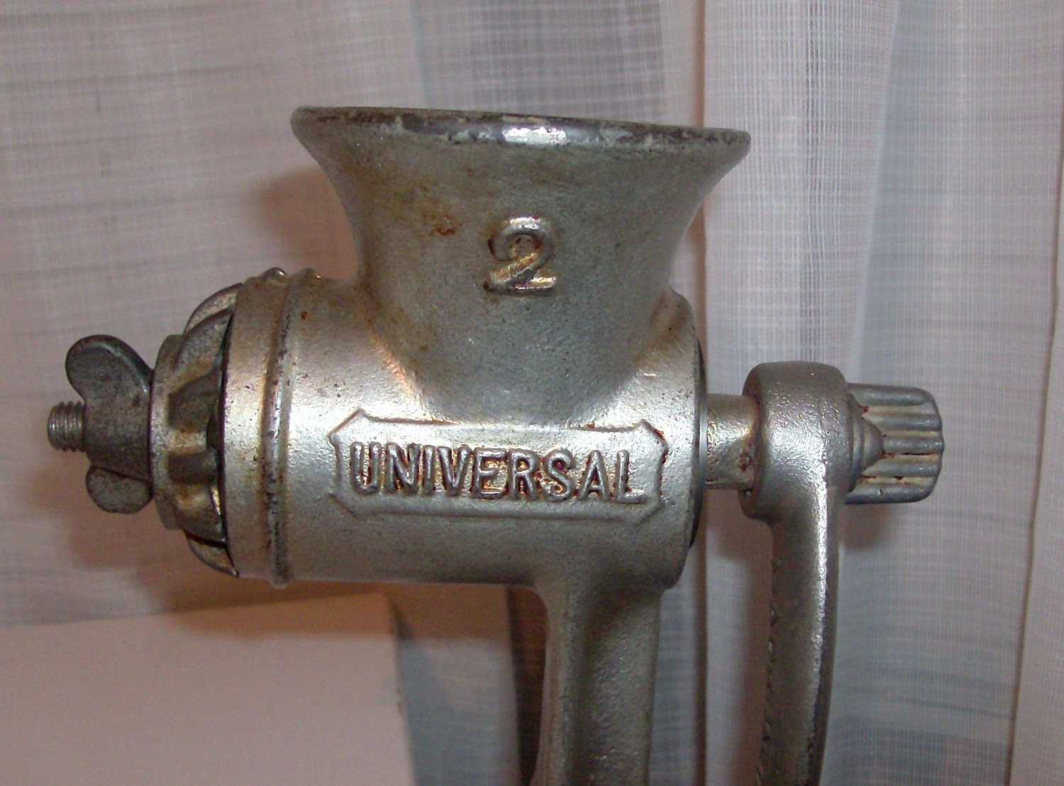 RESERVED FOR GIA Antique Meat Grinder