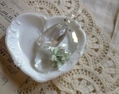 pure delight milk glass heart dish