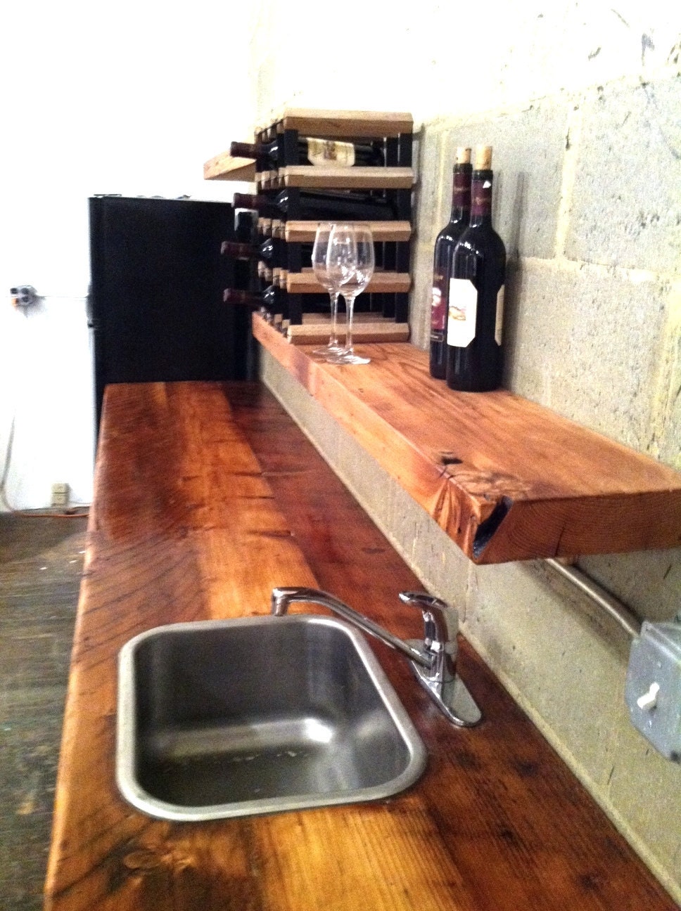 Office/Business Furniture - Dumbo Kitchen - Reclaimed wood kitchen - Shelf